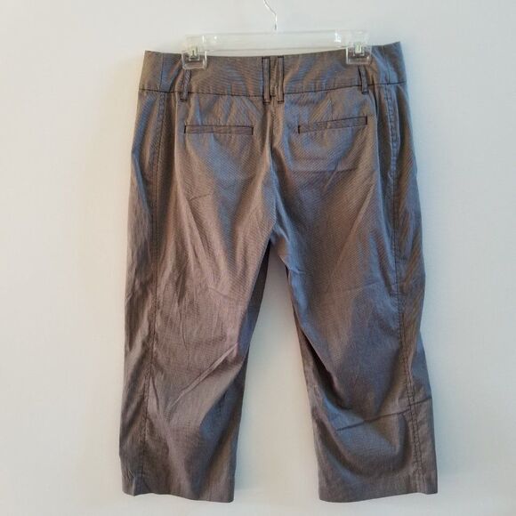 Daisy Fuentes Moda Wide-Waistband Taupe Combo Capri Pants - Size 8 - Lightweight - Picture 8 of 16